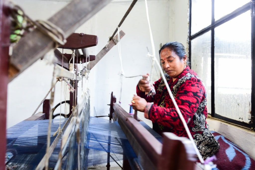 Fabrics from Nepal Textilien aus Nepal